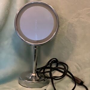 Silver Tabletop Vanity Mirror